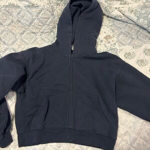 Tna cozy fleece boyfriend zip hoodie